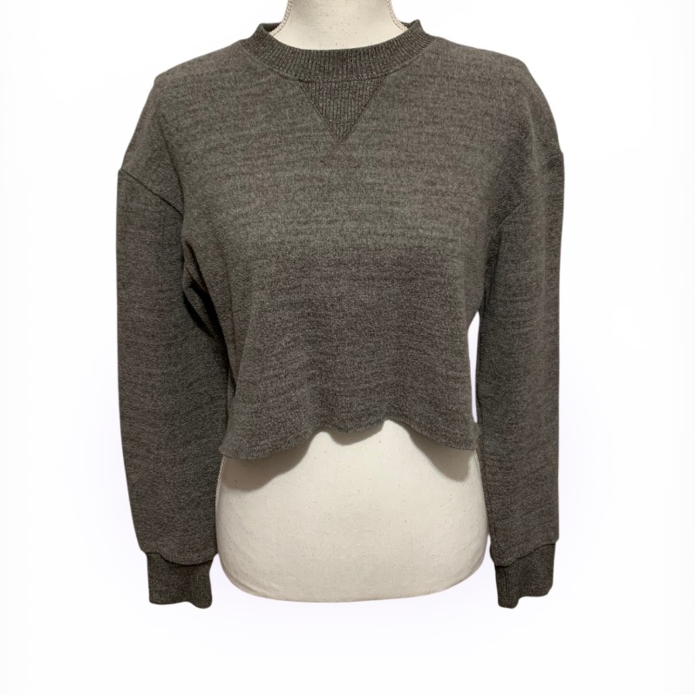 Zara Charcoal Crew Neck Sweatshirt